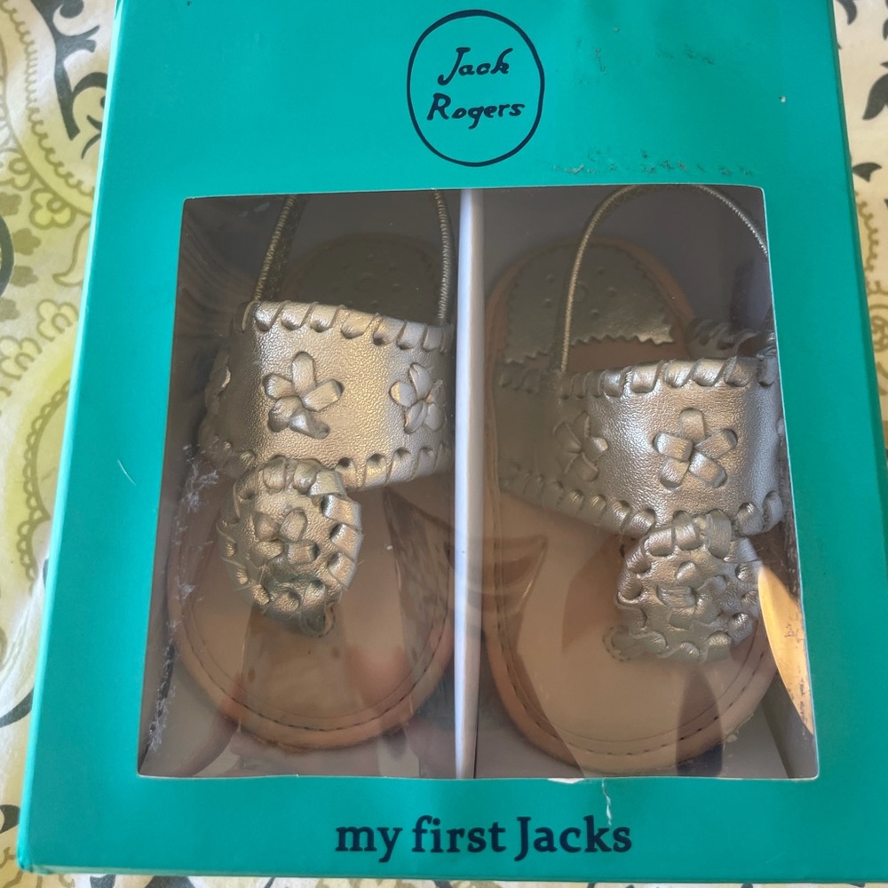 Gently worn. Baby authentic Jack Rogers sandal. With box